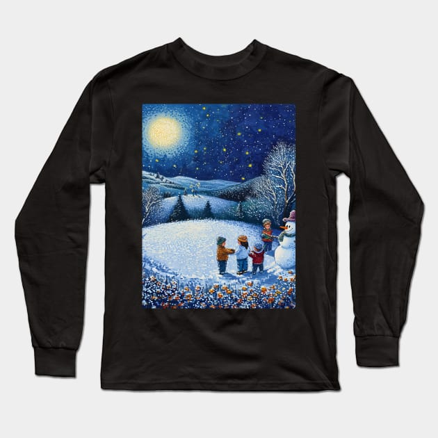 Explore Creative Joy: Holiday Art, Christmas Paintings and Unique Designs for the Season Long Sleeve T-Shirt by insaneLEDP